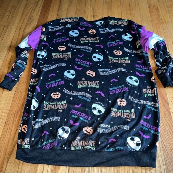 Disney's Nightmare Before Christmas Crew Sleepshirt(but can be worn as sweater) - Picture 4 of 6